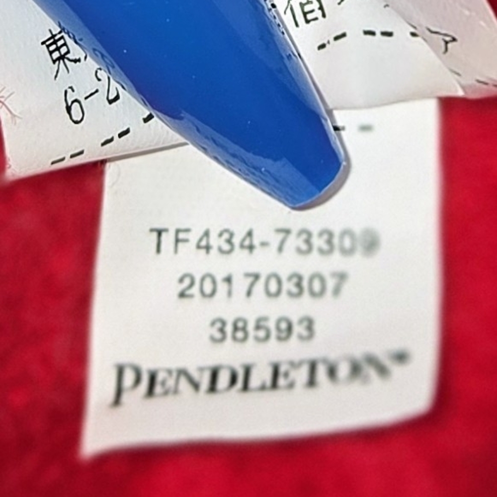 Pendleton Womens Boiled Wool Jacket Red Merino Wo… - image 5